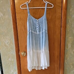 Raya Sun Blue and White Swim Coverup